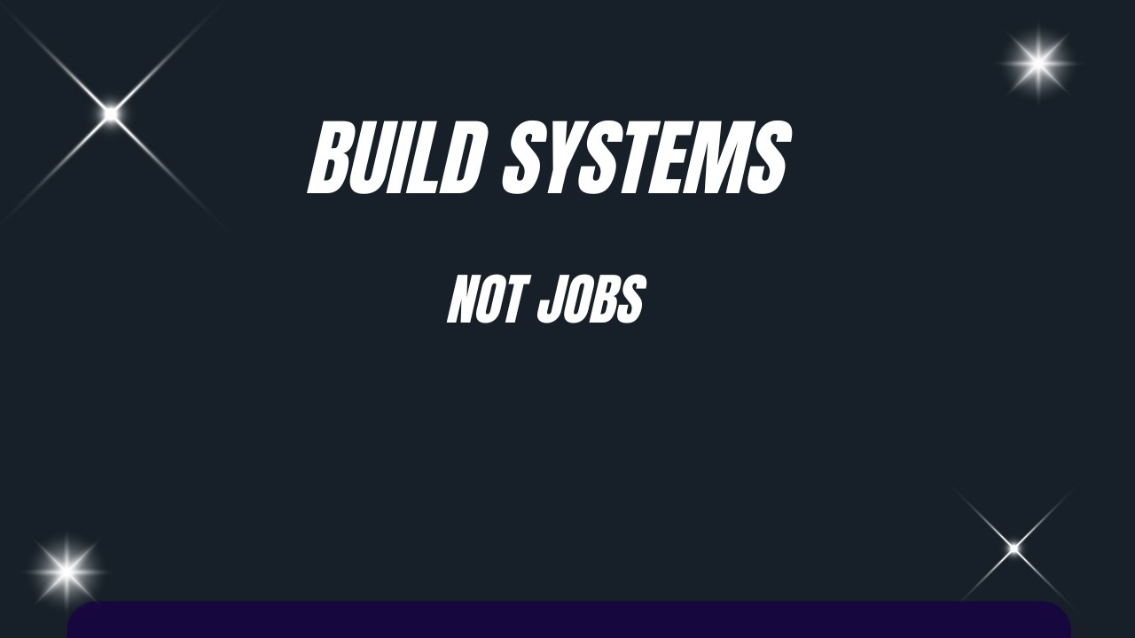 The Infrastructure Paycheck (Get Paid to Build Systems)