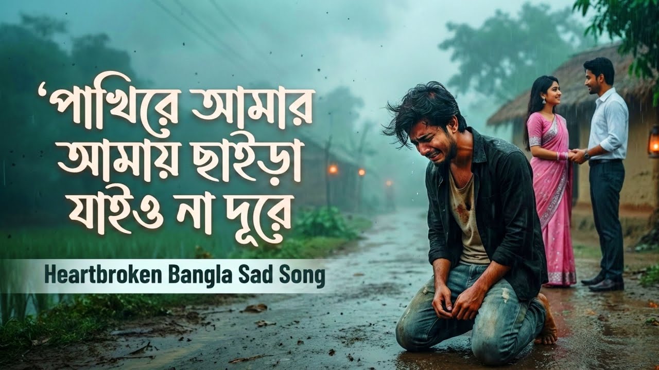 পাখিরে আমার আমায় ছাইরা যাইওনা দূরে।💔Pakhi re amar amay saira jaiyo na dure bangla heart broken song