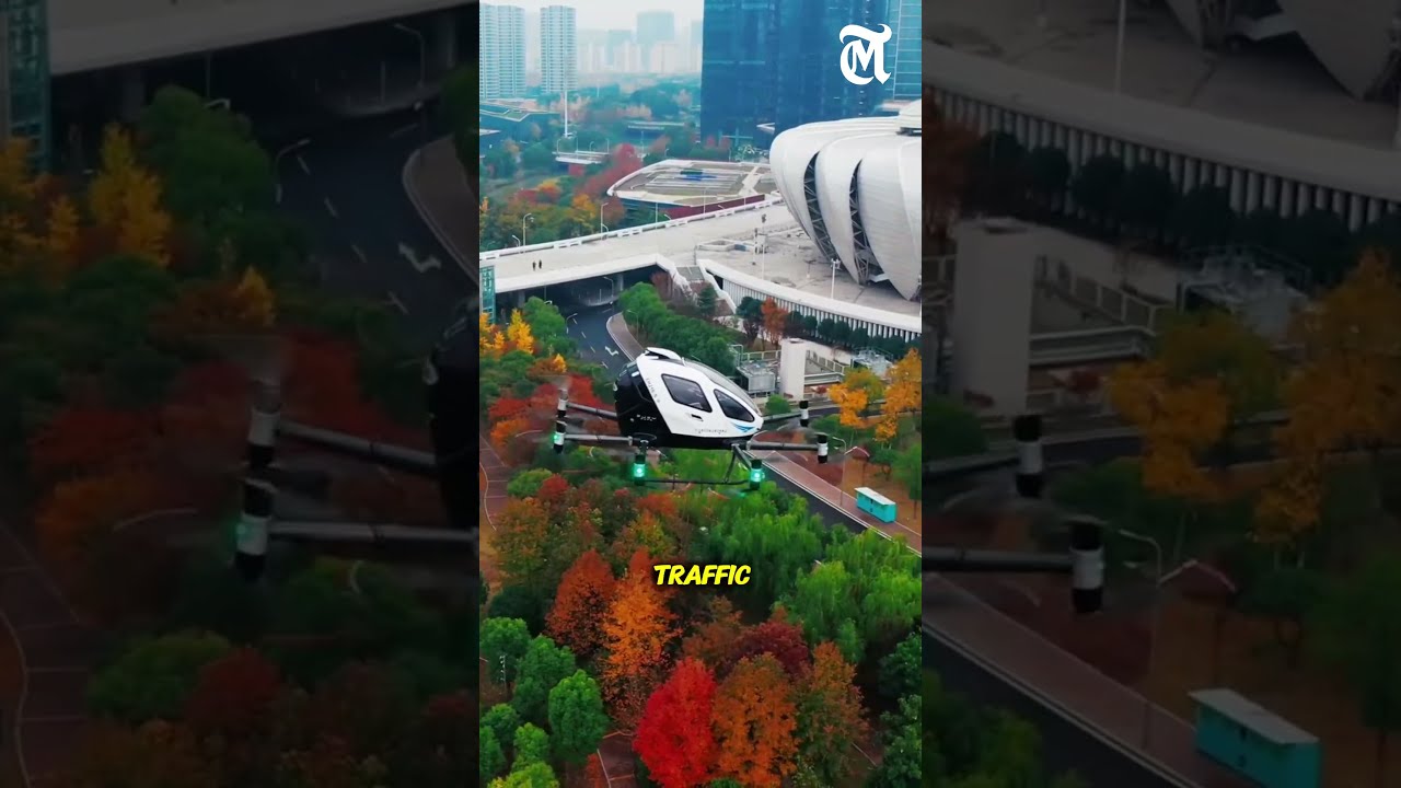 Китай запустил первую в мире базу для пассажирских дронов &mdash; будущее путешествий начинается! #Кита...