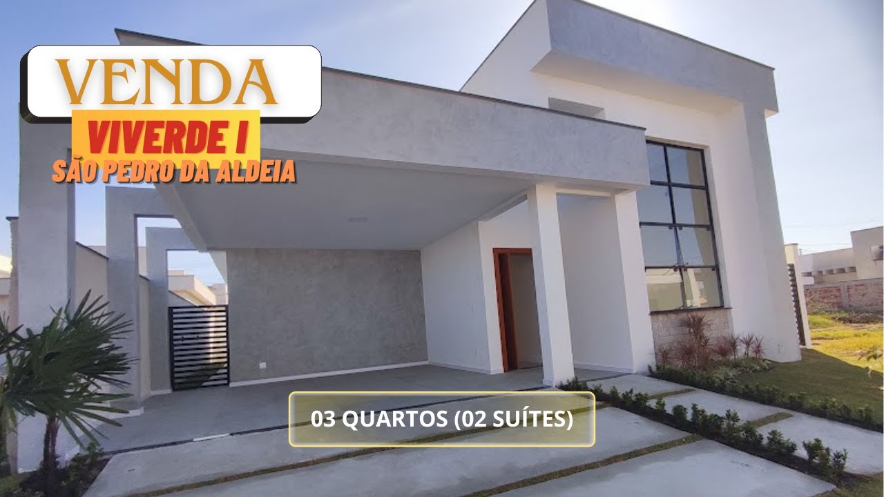 (VENDA) Casa Linear 03 quartos (02 suítes) no Viverde I São Pedro da Aldeia Rio de Janeiro
