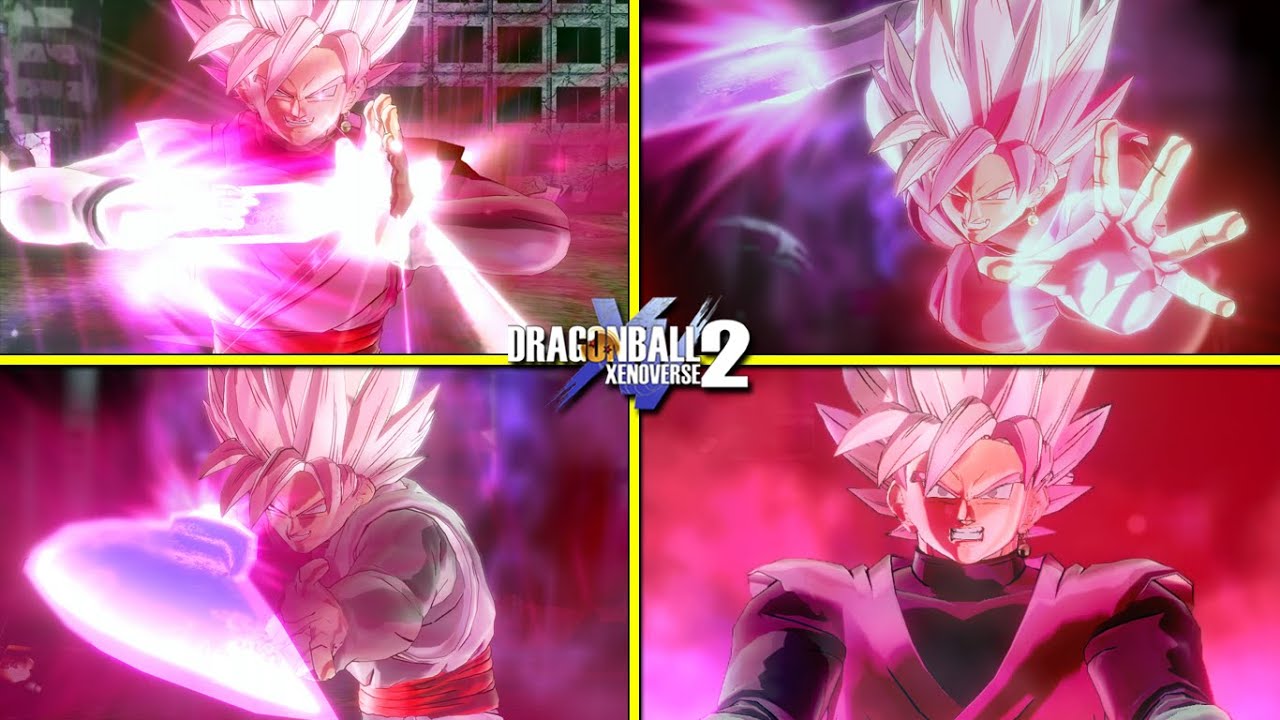 NEW Transforming LF Rose Goku Black Skills & Scythe Moveset in Dragon Ball Xenoverse 2 MOD
