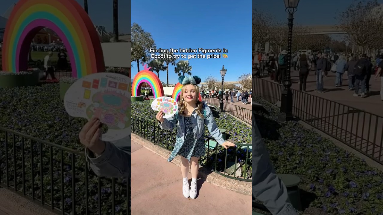Scavenger Hunt in Epcot?! Finding all the hidden Figments at Disney&rsquo;s Festival of the Arts!