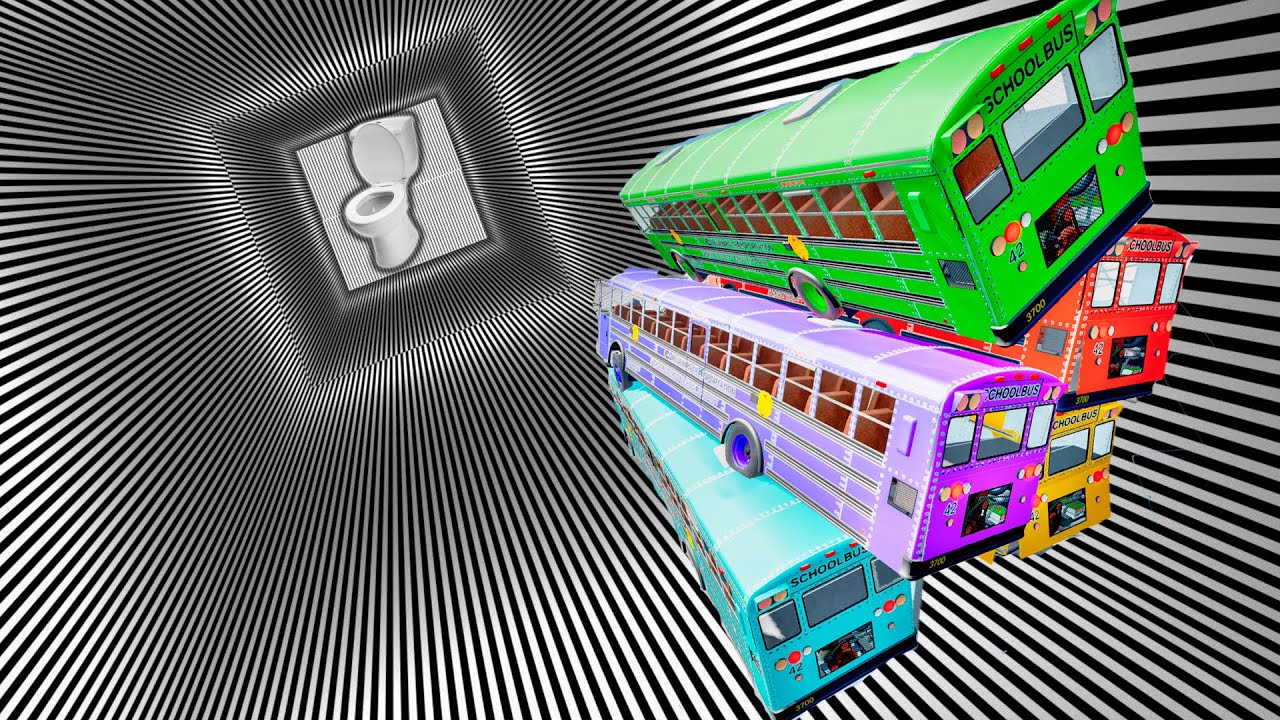 TOP BeamNG Drive &ndash; TOP 100 School Bus Crashes & Jumps | Crazy Bus Crash Videos