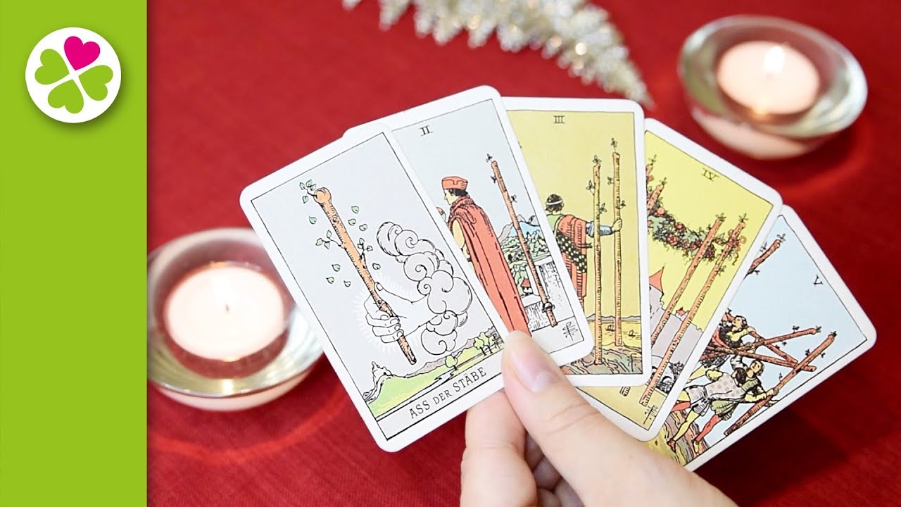 Tarot Kurs | Ass der Stäbe und 2 – 5 der Stäbe | Element Feuer (Teil 1/3)