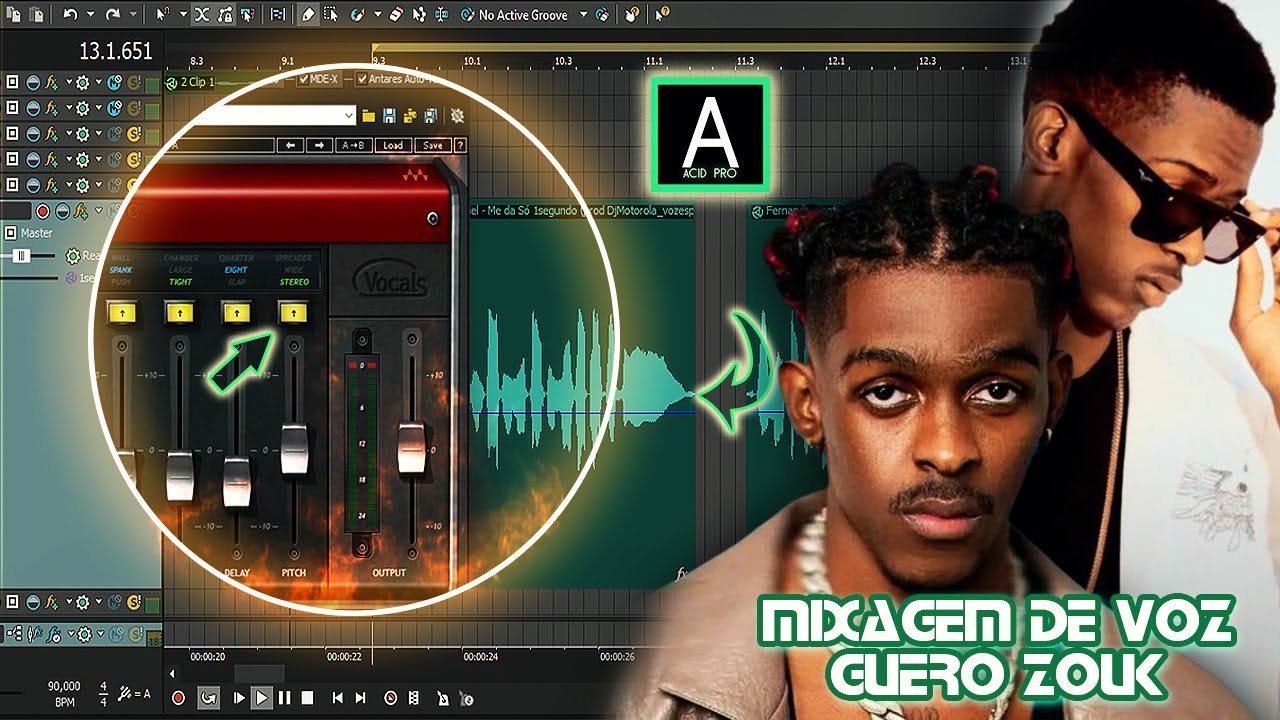 Mixagem De Voz I Guetho Zouk - Kizomba I ACID PRO I Tutoriais