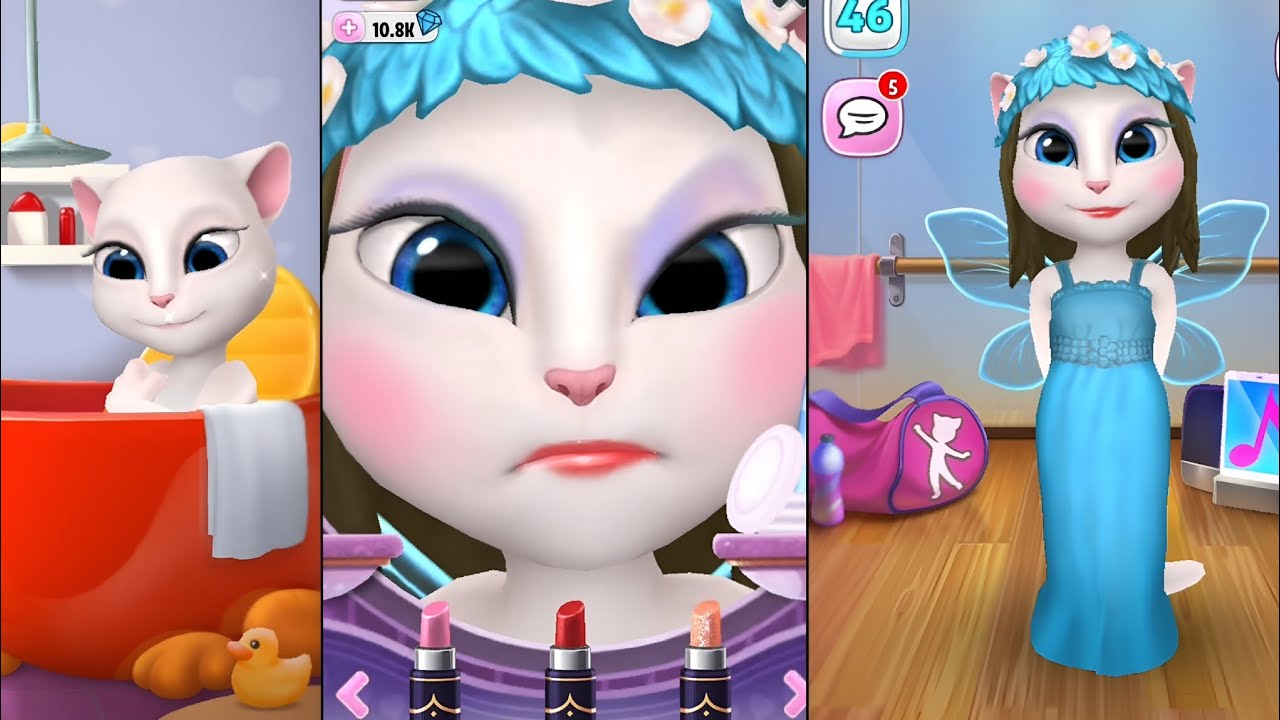 My Talking Angela Agreed Eat Dance And Sleep😱🌈