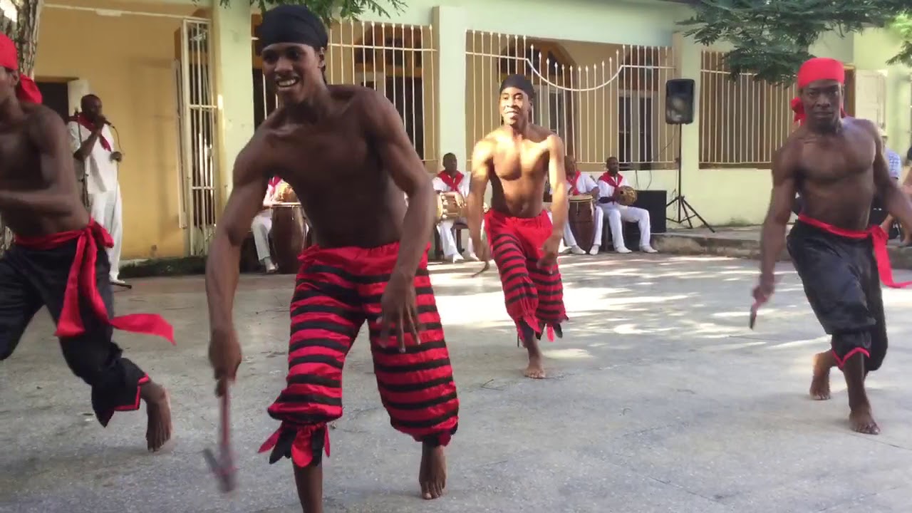 Elegua performance by students of Conjunto Folklorico Nacional de Cuba at the Gran Palenque, Havana.