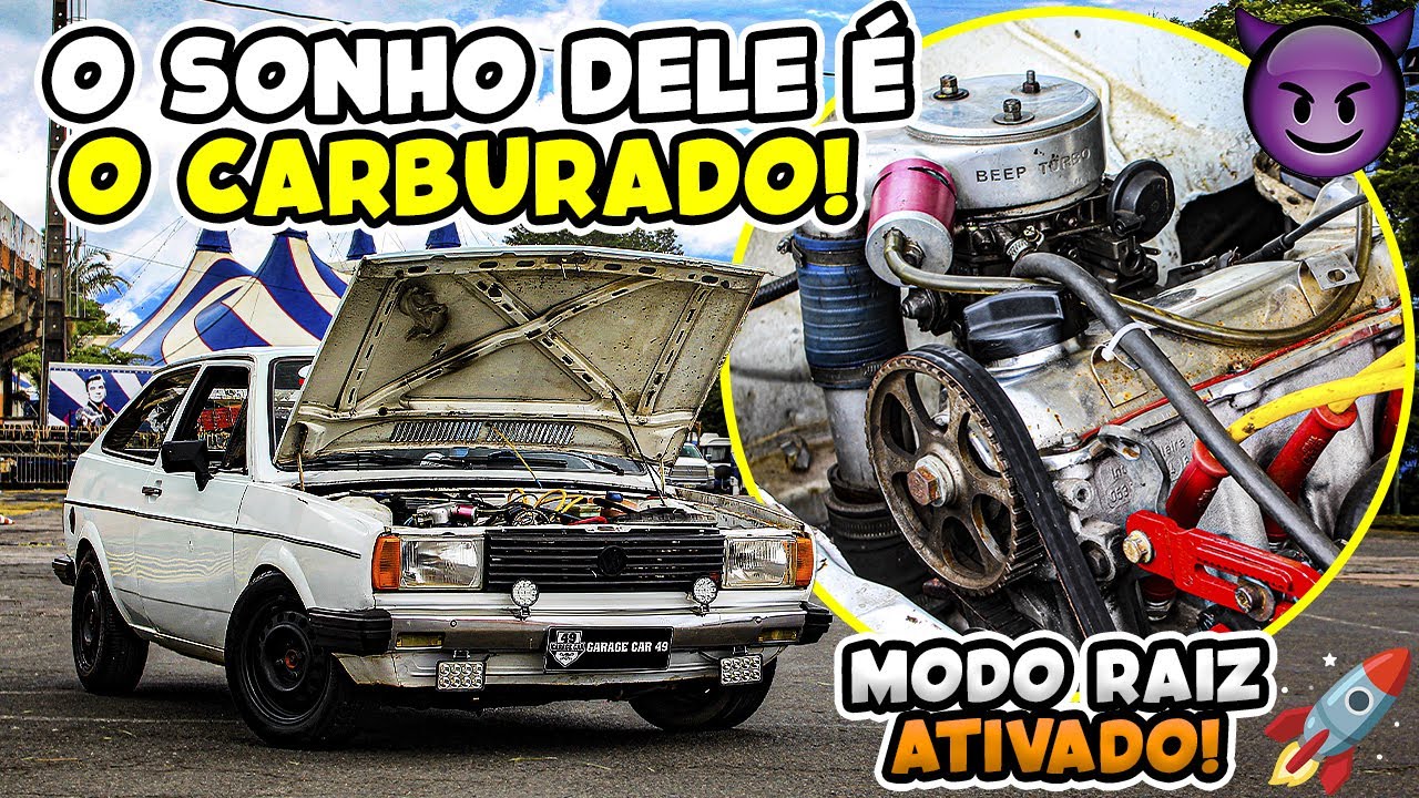 💀GOL QUADRADO TURBO CARBURADO NO 2E COM 1KG DE PRESSÃO