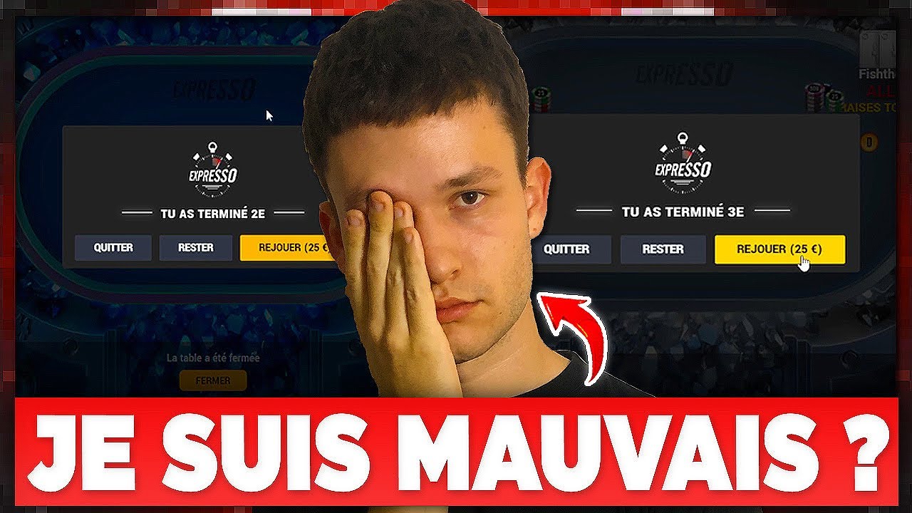 Je suis TROP MAUVAIS en EXPRESSOS 25&euro; sur WINAMAX !? (Spin - Poker)