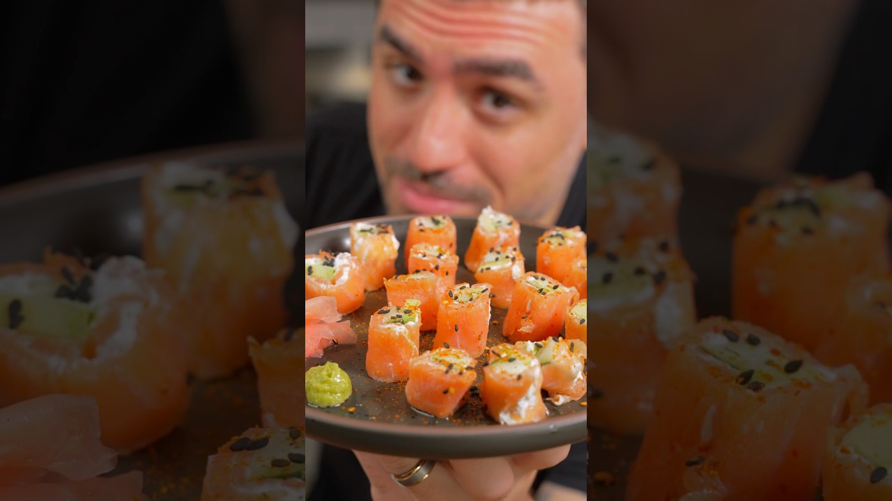 Кето-кусочки лосося! #кеторецепты #кусочкилосося #рецептсушире