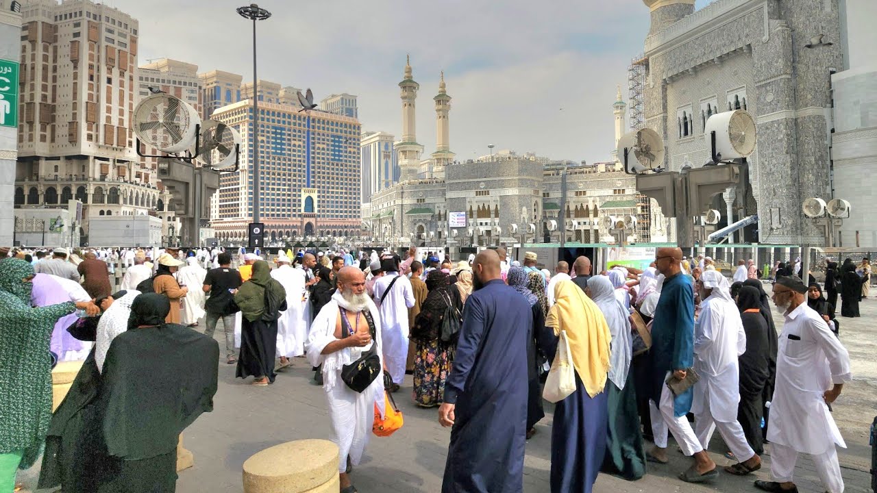 شاهد أجواء مكة وأفضل جولة شارع ابراهيم الخليل وطريقي المسجد الحرام