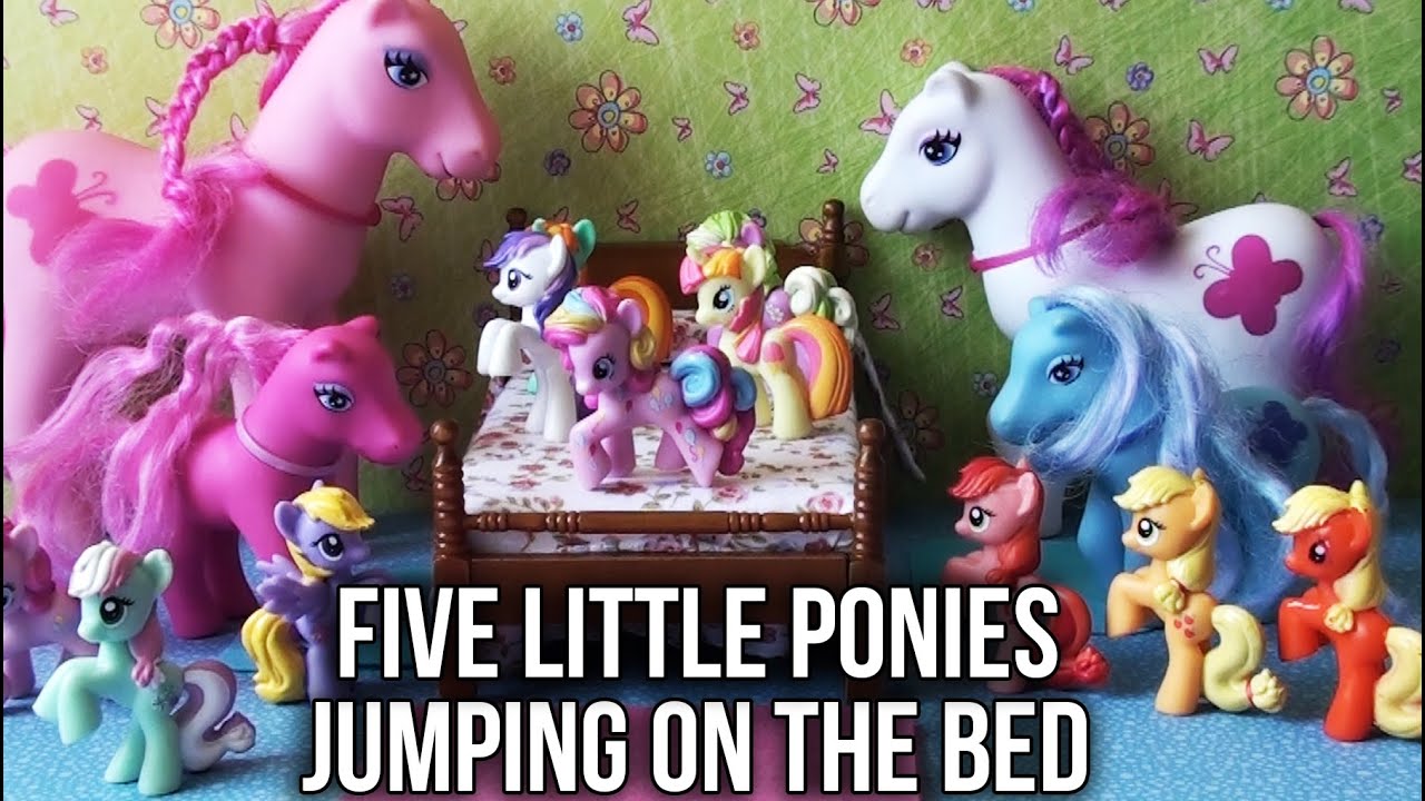 Five Little Ponies Jumping on the Bed Nursery Song | My Little Pony MLP Friendship is Magic