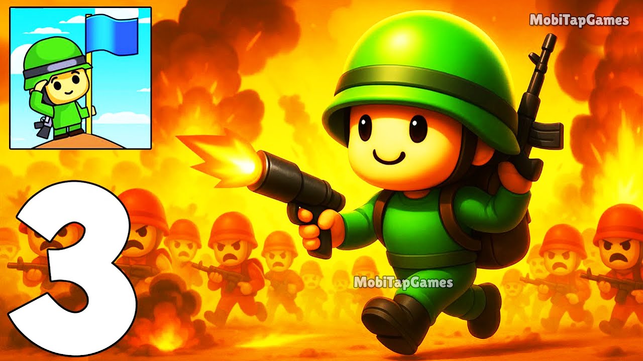 Backpack Army - Gameplay Walkthrough Part 3 - New Army Assembly (iOS, Android)