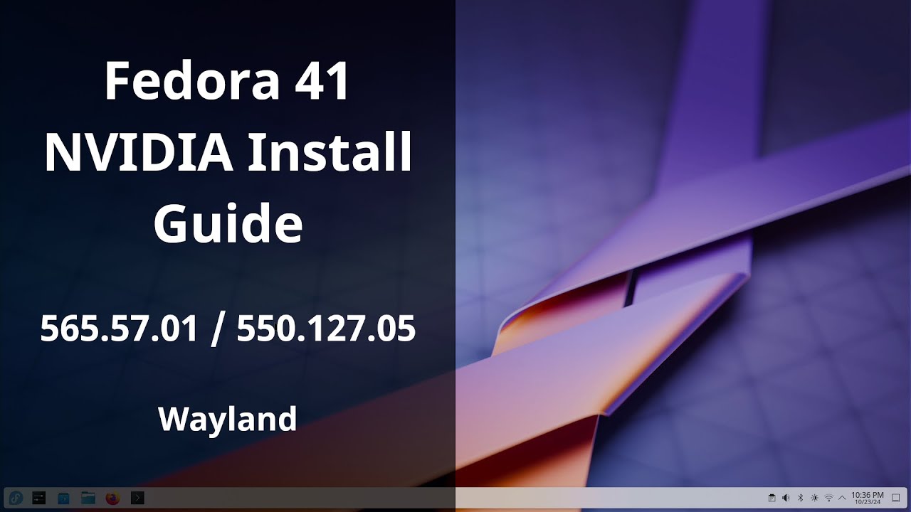 Install NVIDIA Drivers on Fedora 41 + Enable Wayland [590.48.01 / 580.119.02]