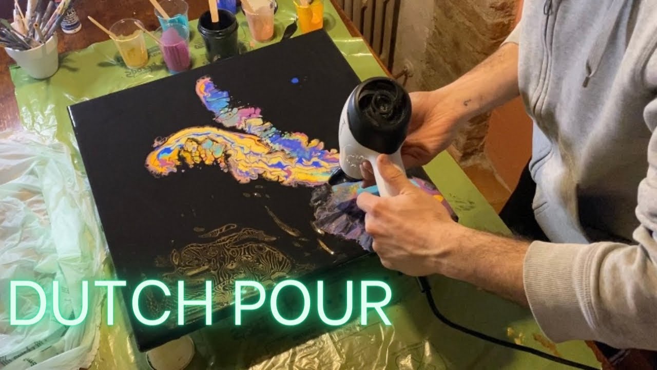 UTILIZZO LA “DUTCH POUR”, UNA TECNICA MERAVIGLIOSA! 🥰 FLUID PAINTING - ACRYLIC POURING