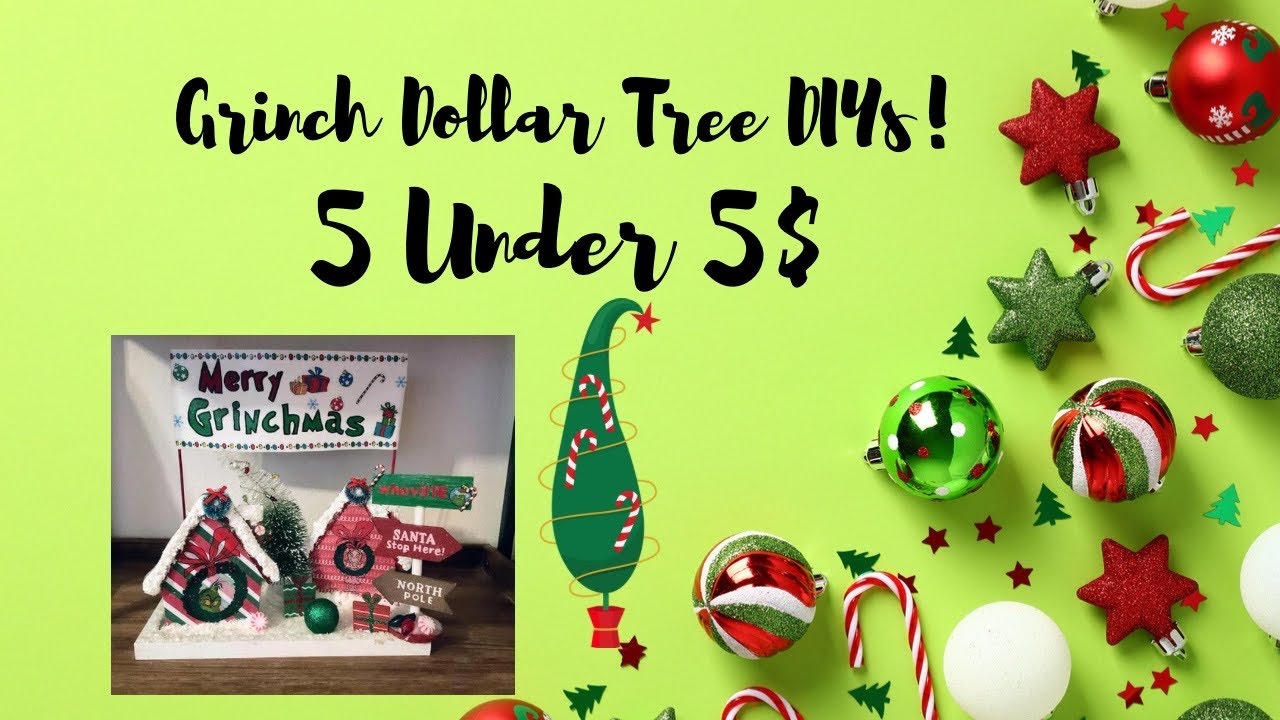 Grinch Dollar Tree Christmas DIYs/ 5 Under $5 DIYs/ Merry Grinchmas Tier Tray DIYs/