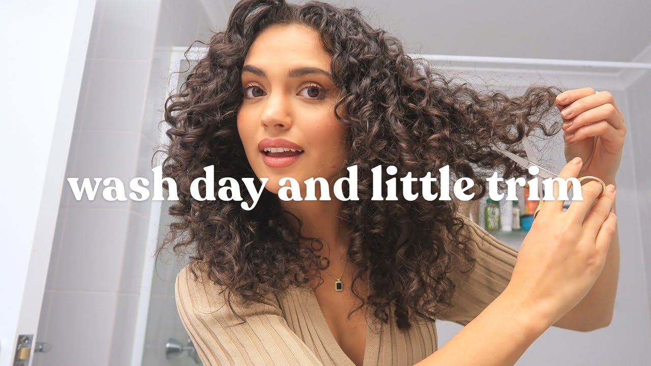 Wash day and trimming my hair? VLOG