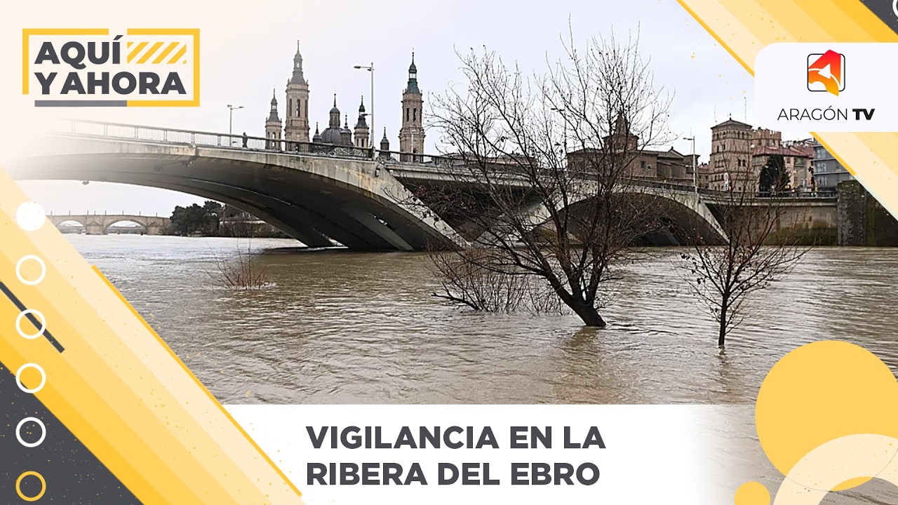 Vigilancia en la ribera del Ebro tras el paso de la crecida