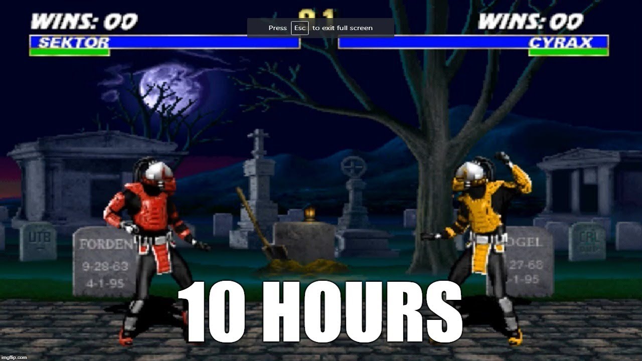 Mortal Kombat 3 (Arcade)  - The Graveyard Extended (10 Hours)