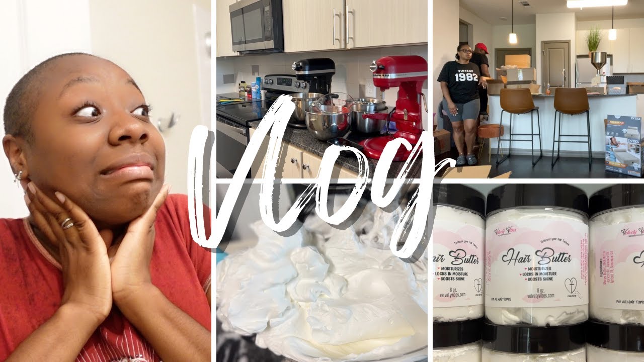 She Cut Off Her Locs | Organizing The Apt./ Office | Making Velvety Vibes Products