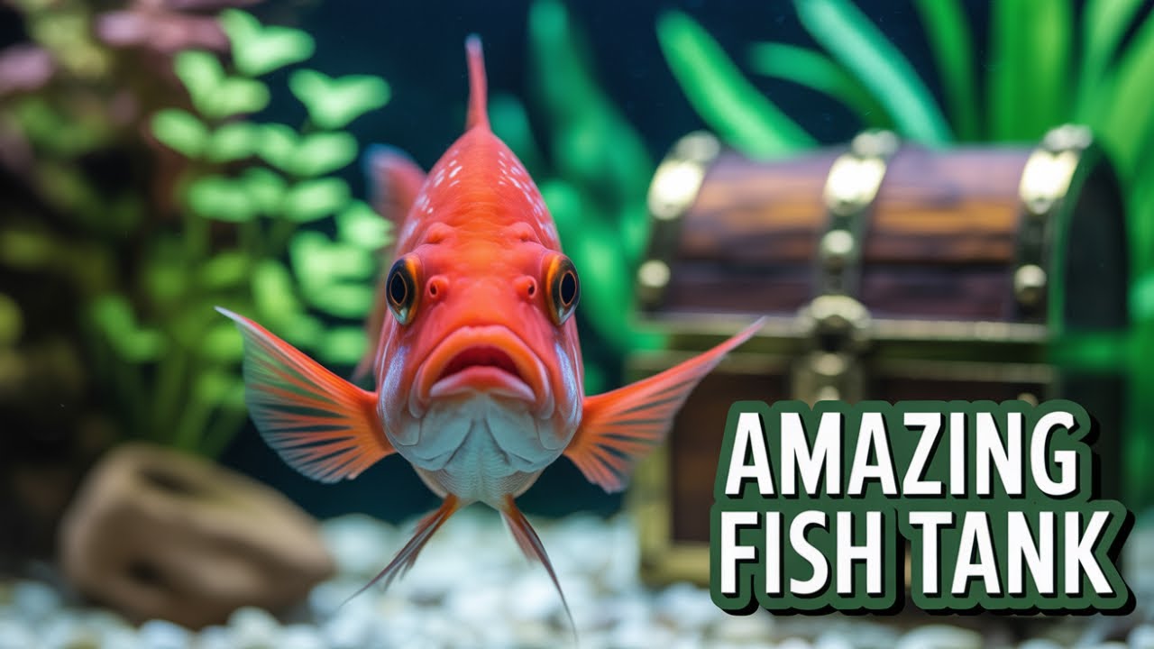 Amazing Aquarium Setup: Colorful Fish, Plants, and Treasure Chest