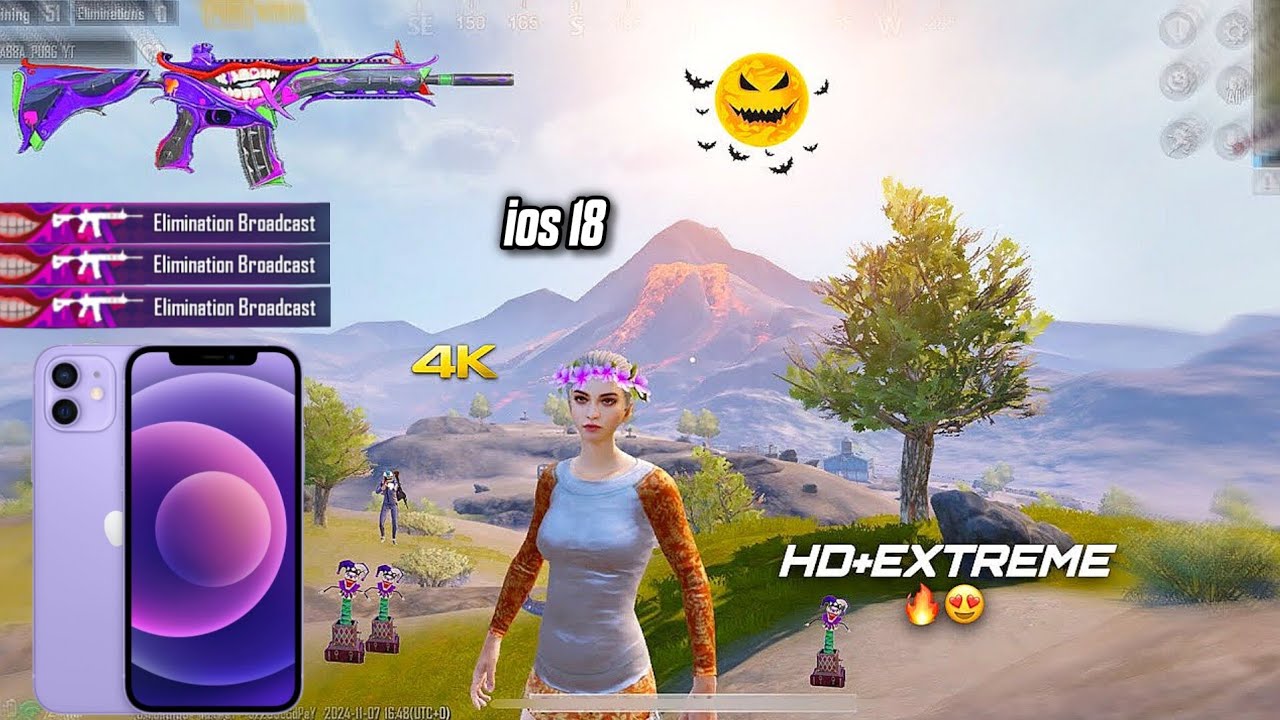 iPhone 12 pubg test 4k+60FPS🔥Buy in 2024             For Pubg🥵 Zero lag with Recording🥰ios 18 update
