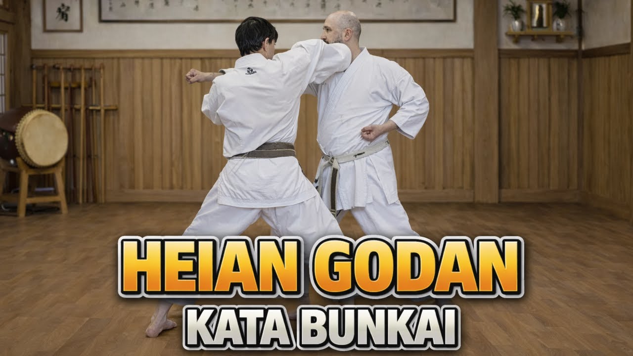 Heian Godan (平安五段, Peaceful mind 5, Okinawa - Pinan Gondan) kata bunkai