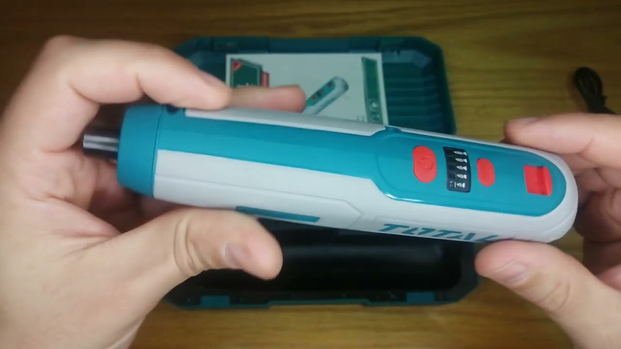 TOTAL TSDLI0403 Li-ion Electric Cordless Screwdriver Review مراجعة مفك كهربائي من توتال