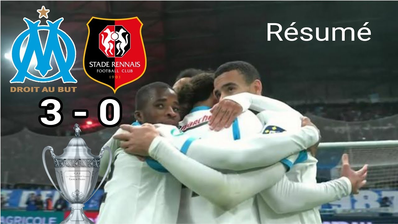 RÉSUMÉ OM 3-0 Stade Rennes Coupe de France. L'OM fait le job et se qualifie. 