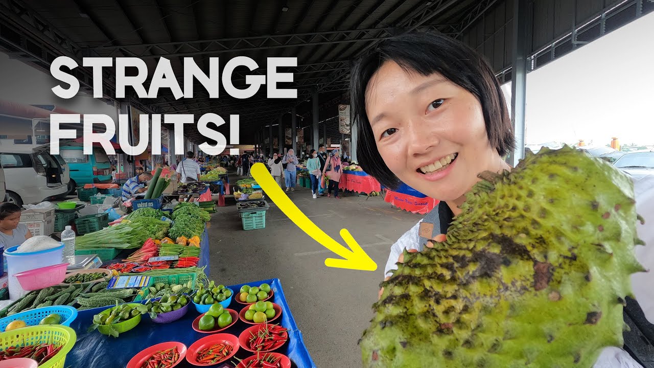 Trying EXOTIC food/fruits in Kuching, Sarawak Borneo! Why does Malaysia taste so good? EP34