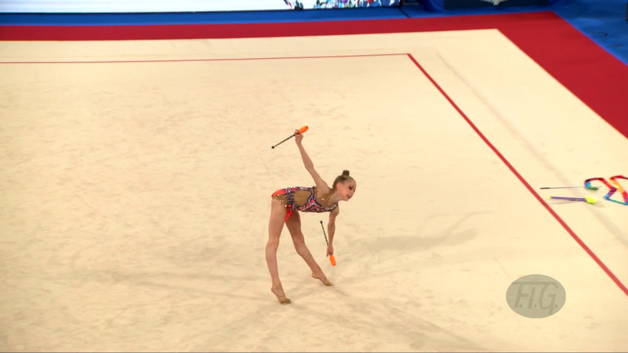 KARBANOV Helene (FRA) - 2019 Rhythmic Junior Worlds, Moscow (RUS) - Qualifications Clubs