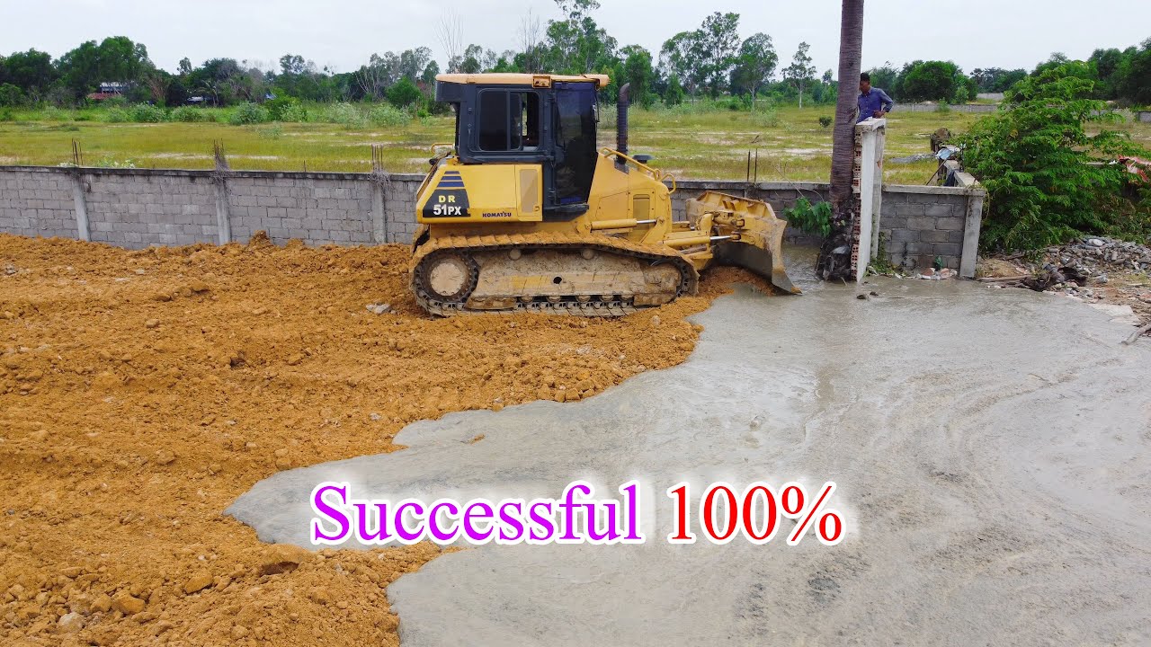 Successful 100% Episode Finale​ Of Construction Processing By Great TeamWork Dozer With DumpTruck