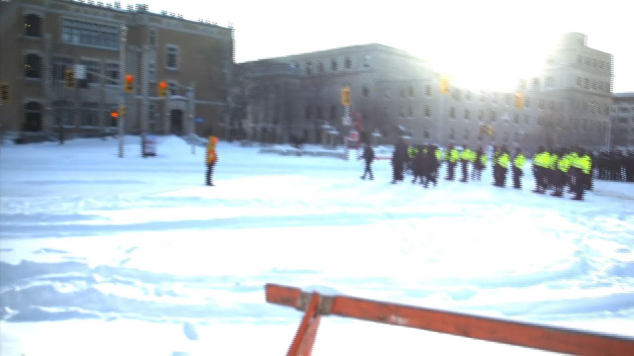 Canadian police arrest 70 at truck protest in Ottawa