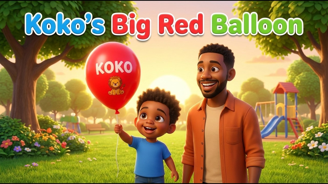 Koko the Big Red Balloon 🎈 | A Heartwarming Story About Letting Go | Father and Son