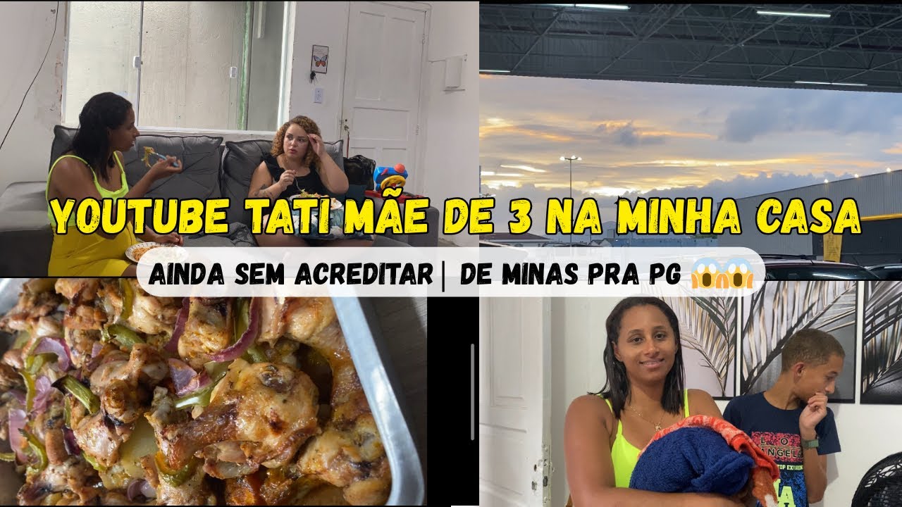 Sem acreditar 😱 YouTuber tati mãe de 3 veio me visitar.
