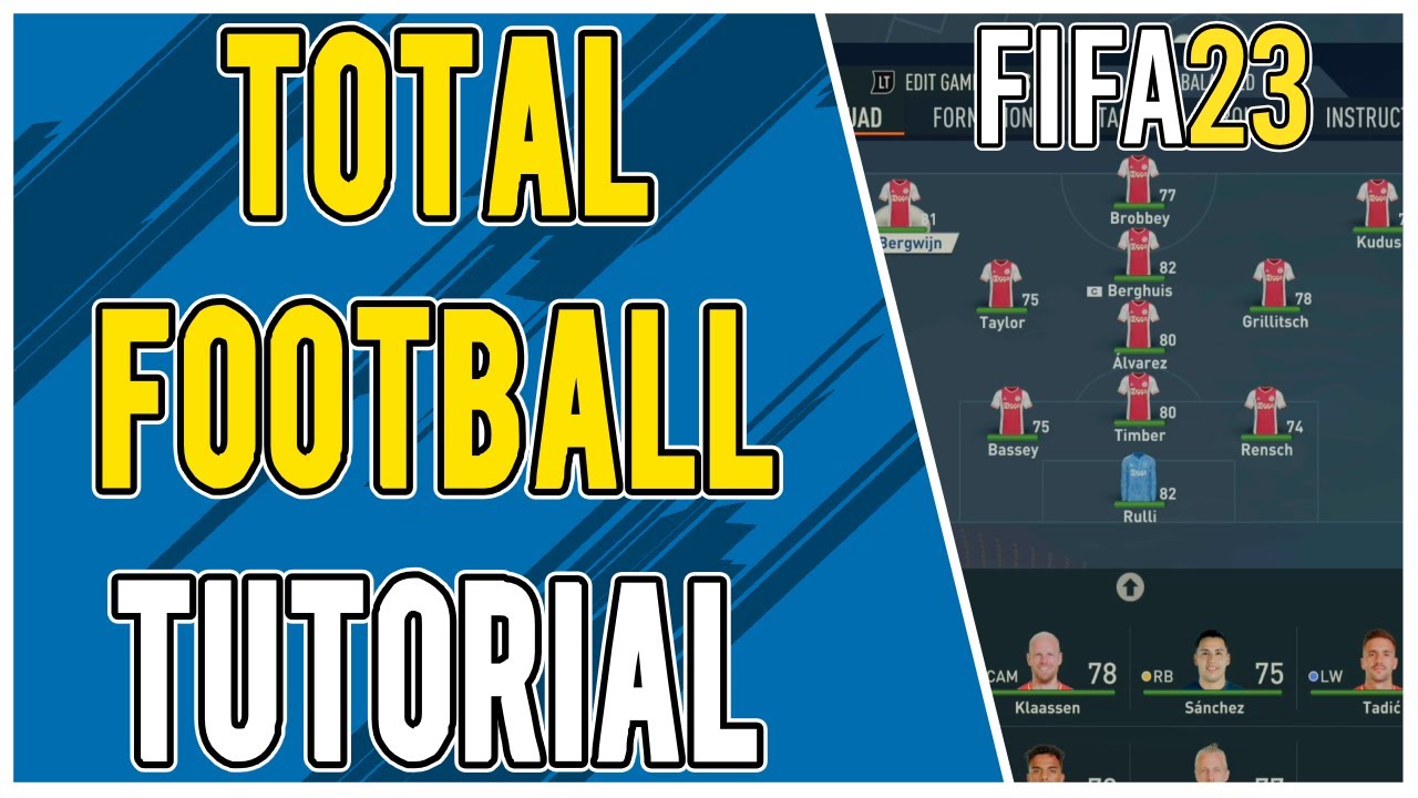 How to Make a Total Football Tactic in FIFA 23 | Custom Tactics Tutorial
