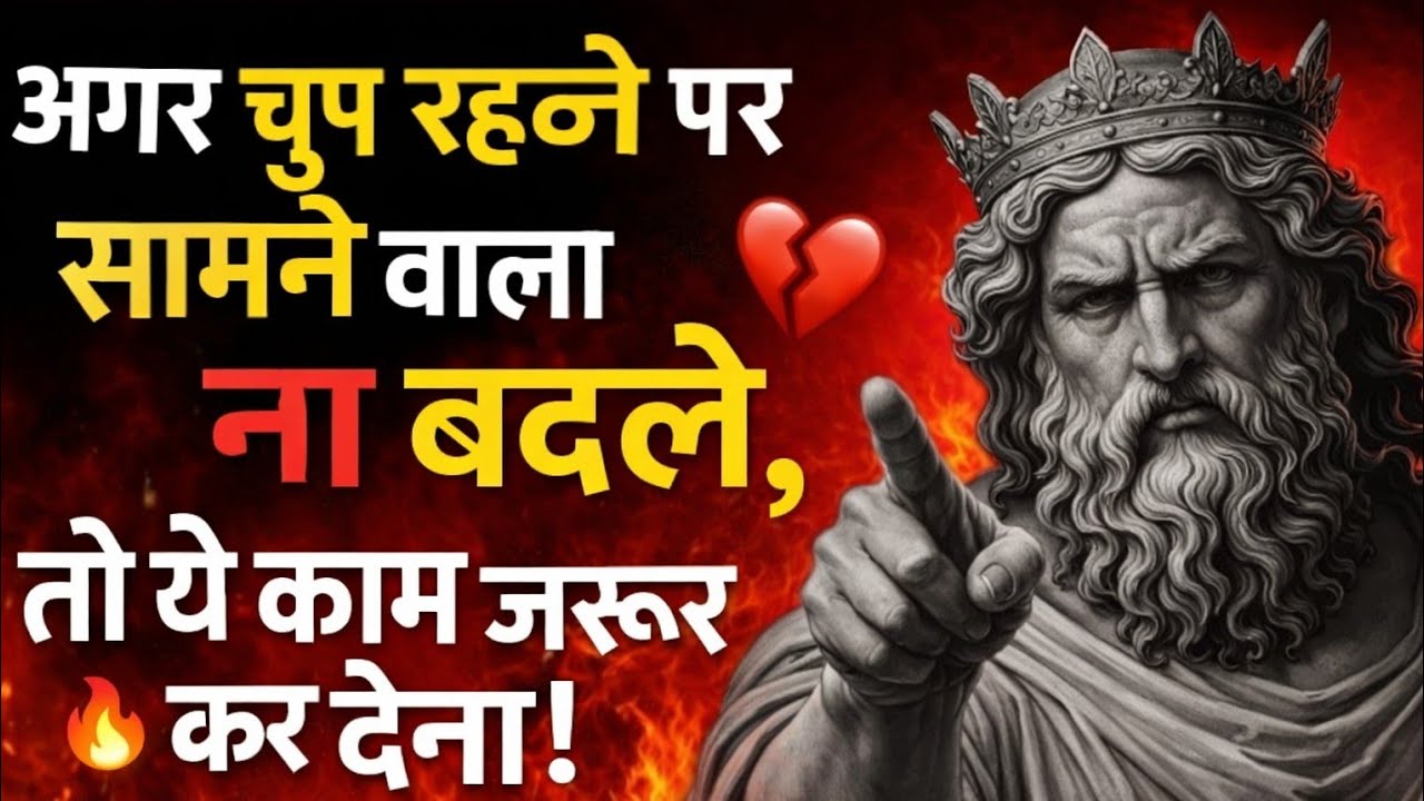 “चुप रहकर जीतना सीखो — 7 Stoic Psychology Secrets 🧠🔥”#motivation 