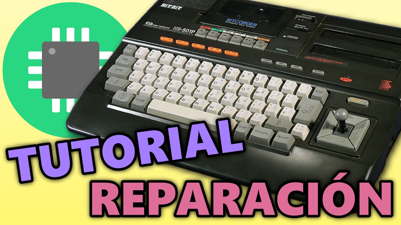 Cómo reparar un ordenador MSX Sony HB-501p (avería en datassette)