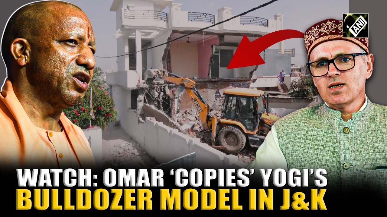 WATCH: J&K CM Omar Abdullah adopts Yogi&rsquo;s &lsquo;Bulldozer Model&rsquo; against drug smugglers
