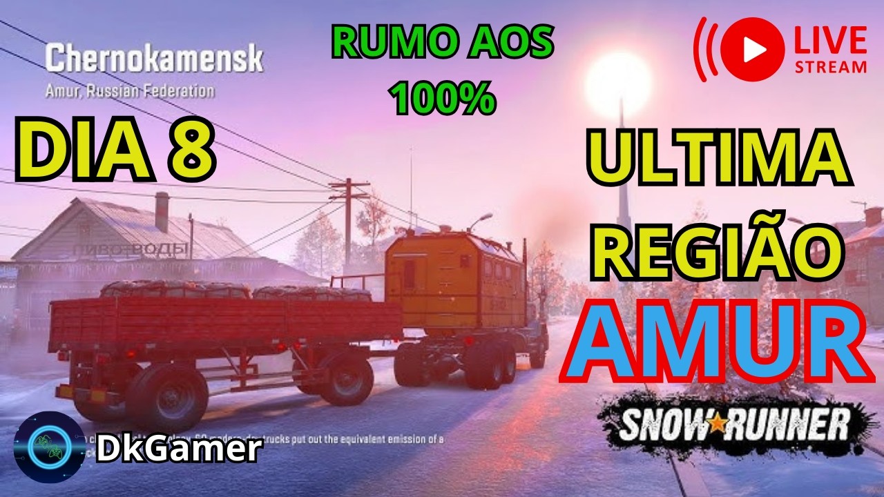 SNOWRUNNER (MODO HARD) | CHEGOU A HORA DE AMUR | Dia 8