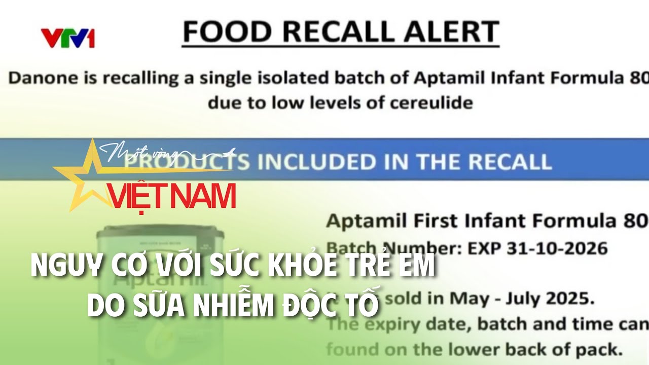 Nguy cơ với sức khỏe trẻ em do sữa nhiễm độc tố | Thời báo VTV