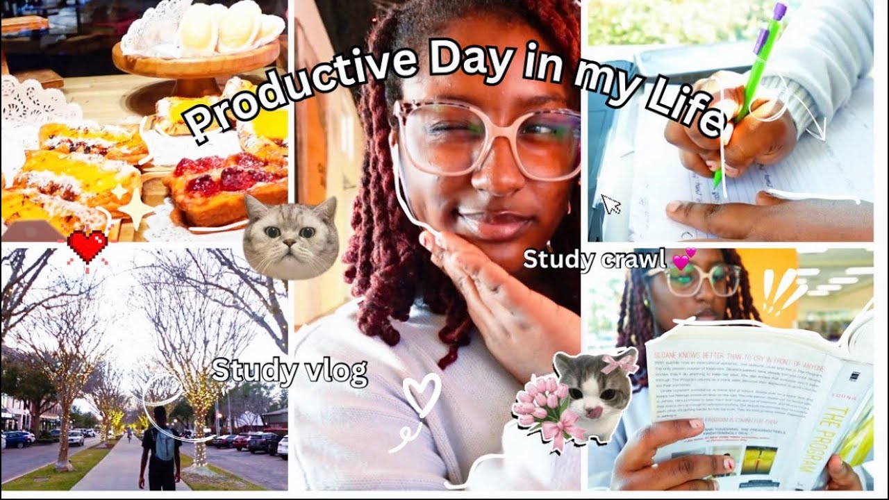 STUDY VLOG|| PRODUCTIVE DAY IN MY LIFE💕— Valentine’s Day ❤️,Day in my life, skincare routine #study 