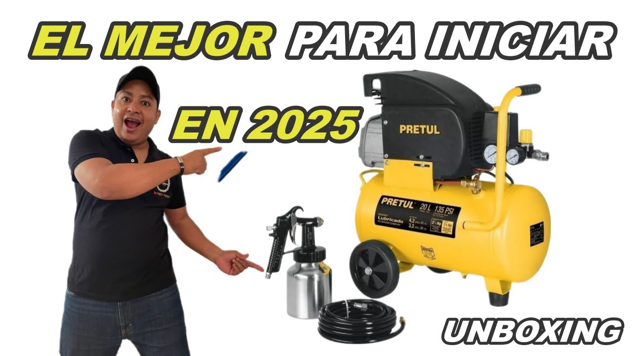 RESEÑA COMPRESOR PRETUL 20 LITROS!!!/Tu primer compresor 2025 #viralvideo #diy #woodworking
