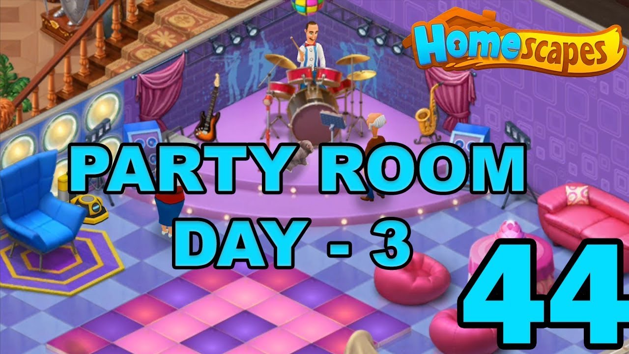 HOMESCAPES STORY WALKTHROUGH - PARTY ROOM DAY 3 - GAMEPLAY - #44