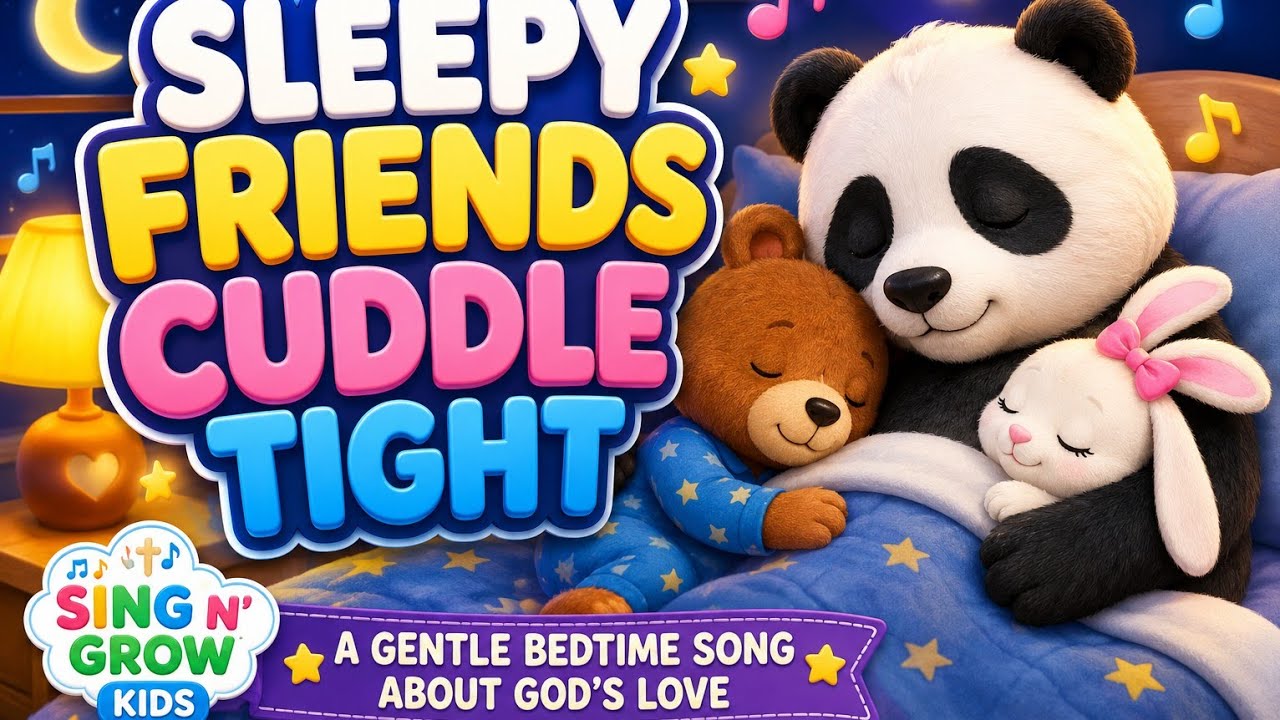 Sleepy Friends Cuddle Tight