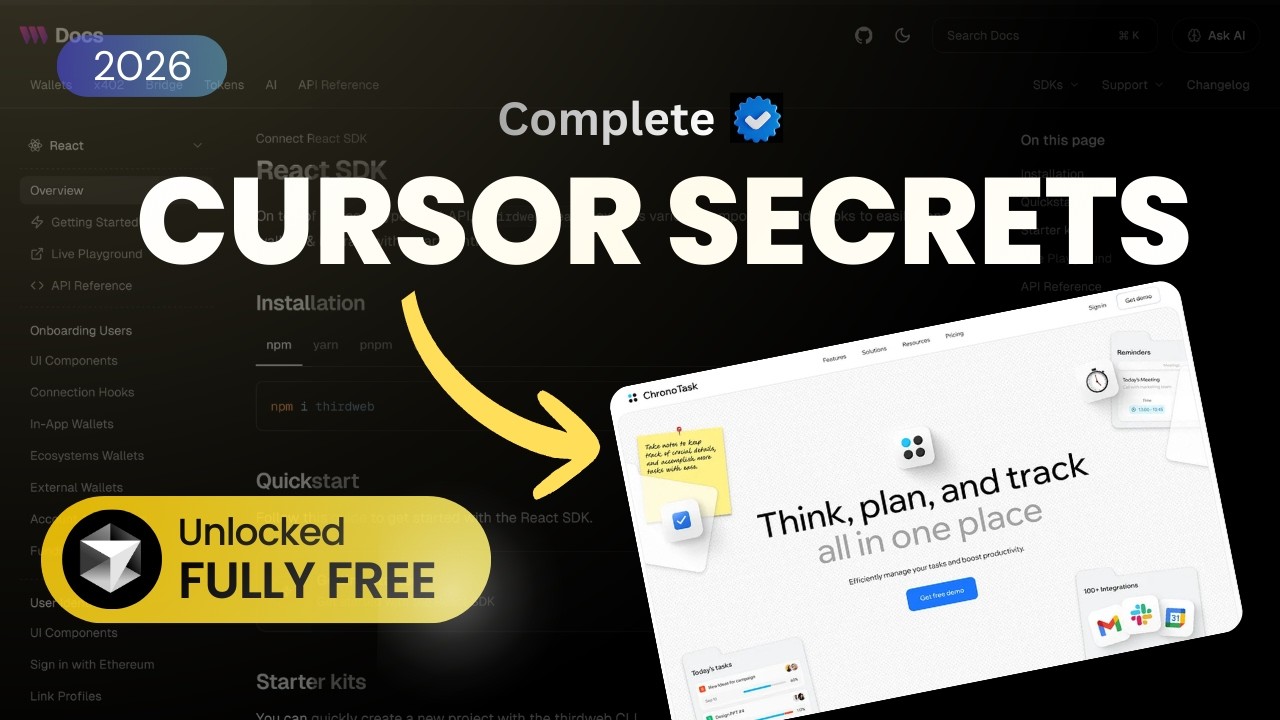 Learn & Build Any Website with One Prompt using Cursor AI (No Code)