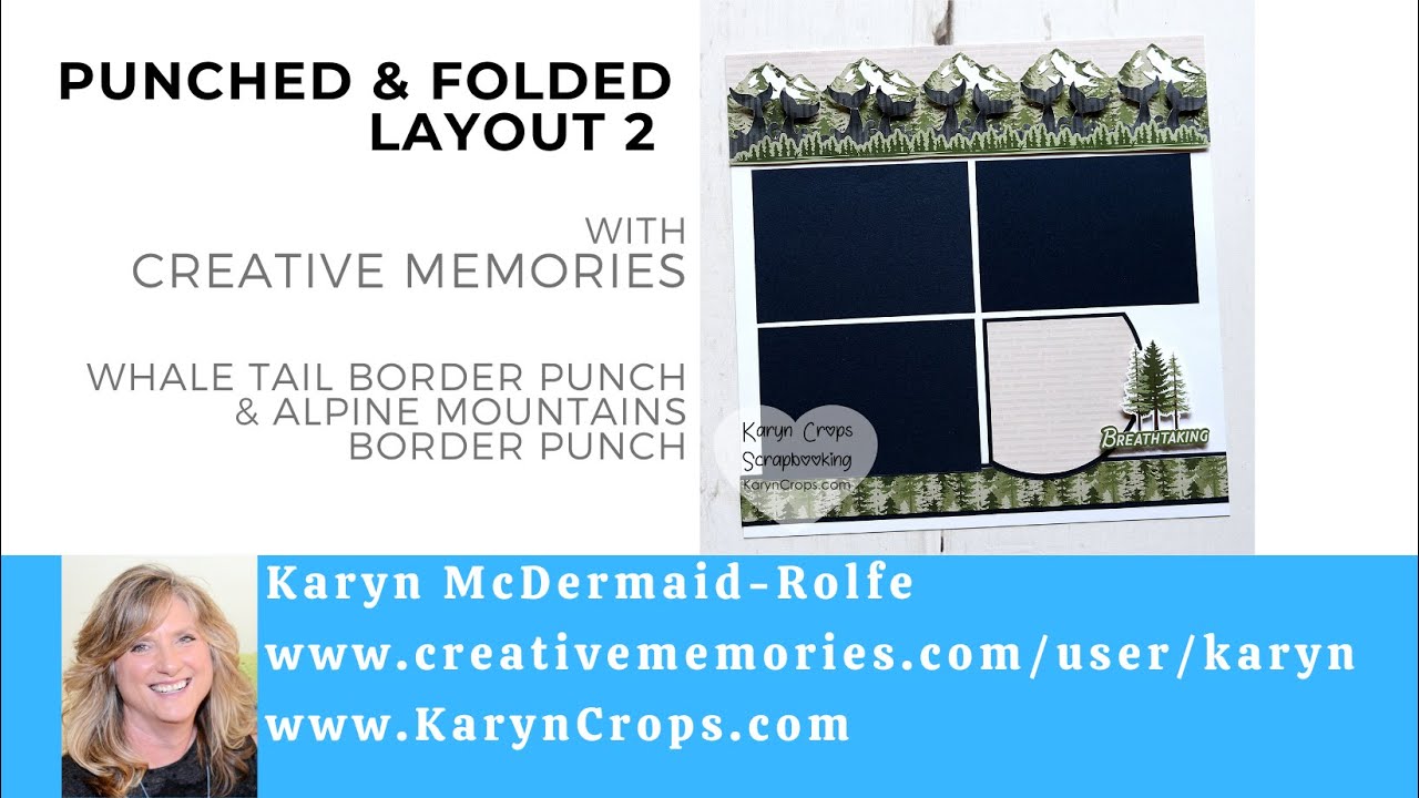 Punched & Folded Layout 2 with Creative Memories Border Punches