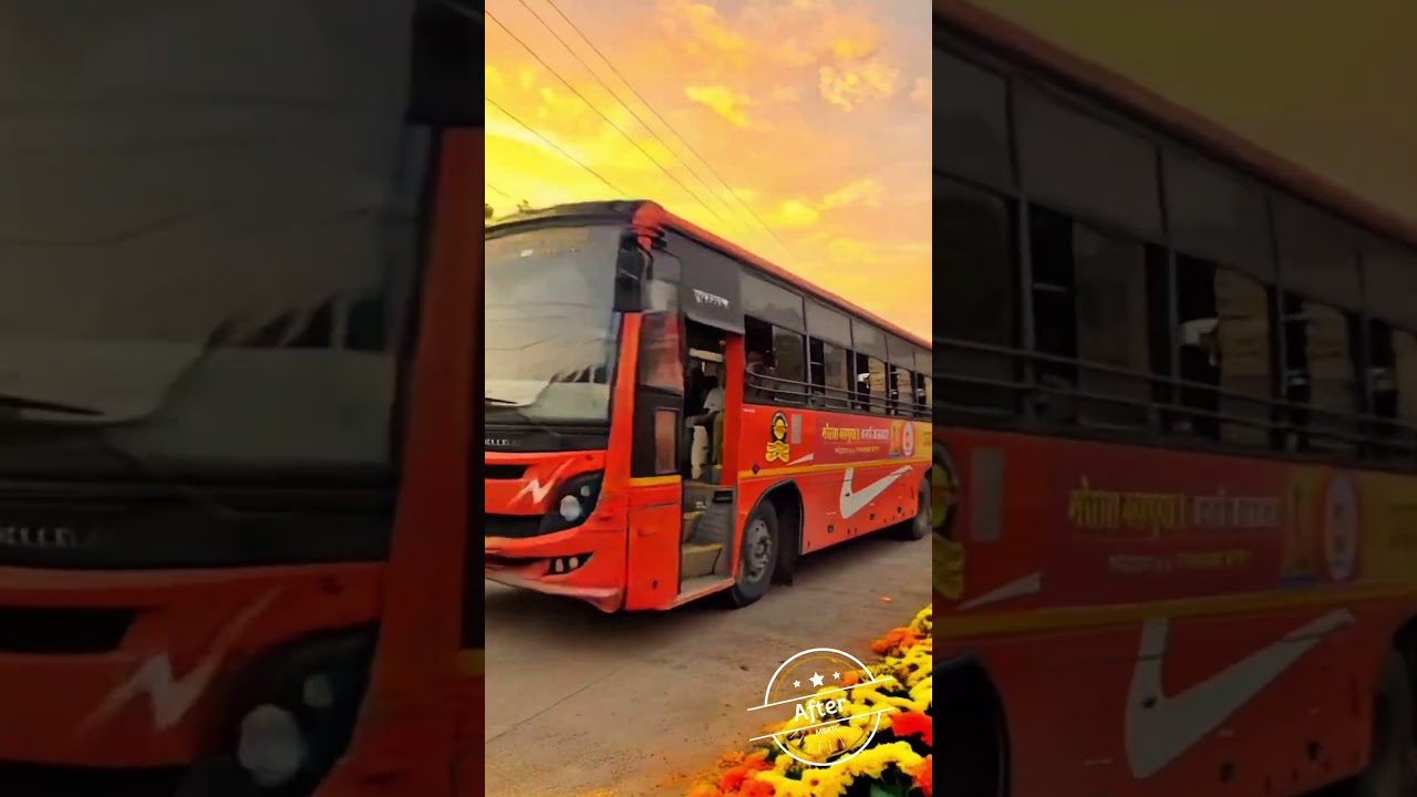 The old has gone and the new has come.🙏 #msrtc #bs6