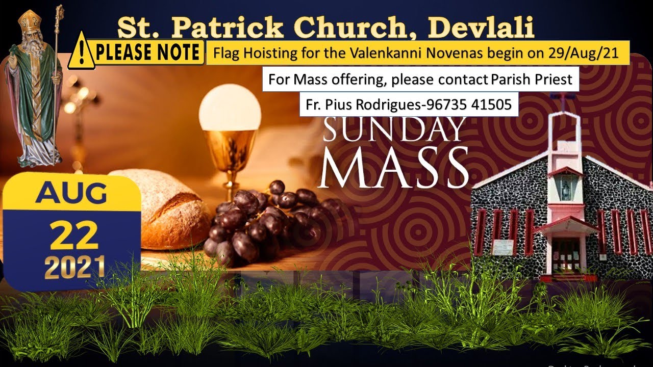 St. Patrick Church, Devlali | Sunday Mass 22nd Aug 2021 at 6.00pm