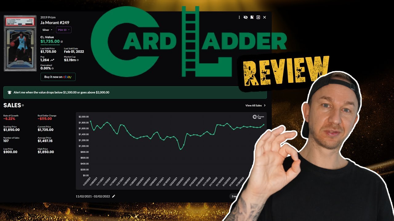 Card Ladder im Test - Sportscards Tool für Marktentwicklung, Karten vergleichen, Portfolio und mehr